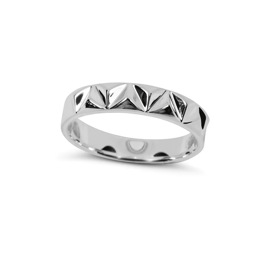 BAND RING PRONGS - SILVER 925