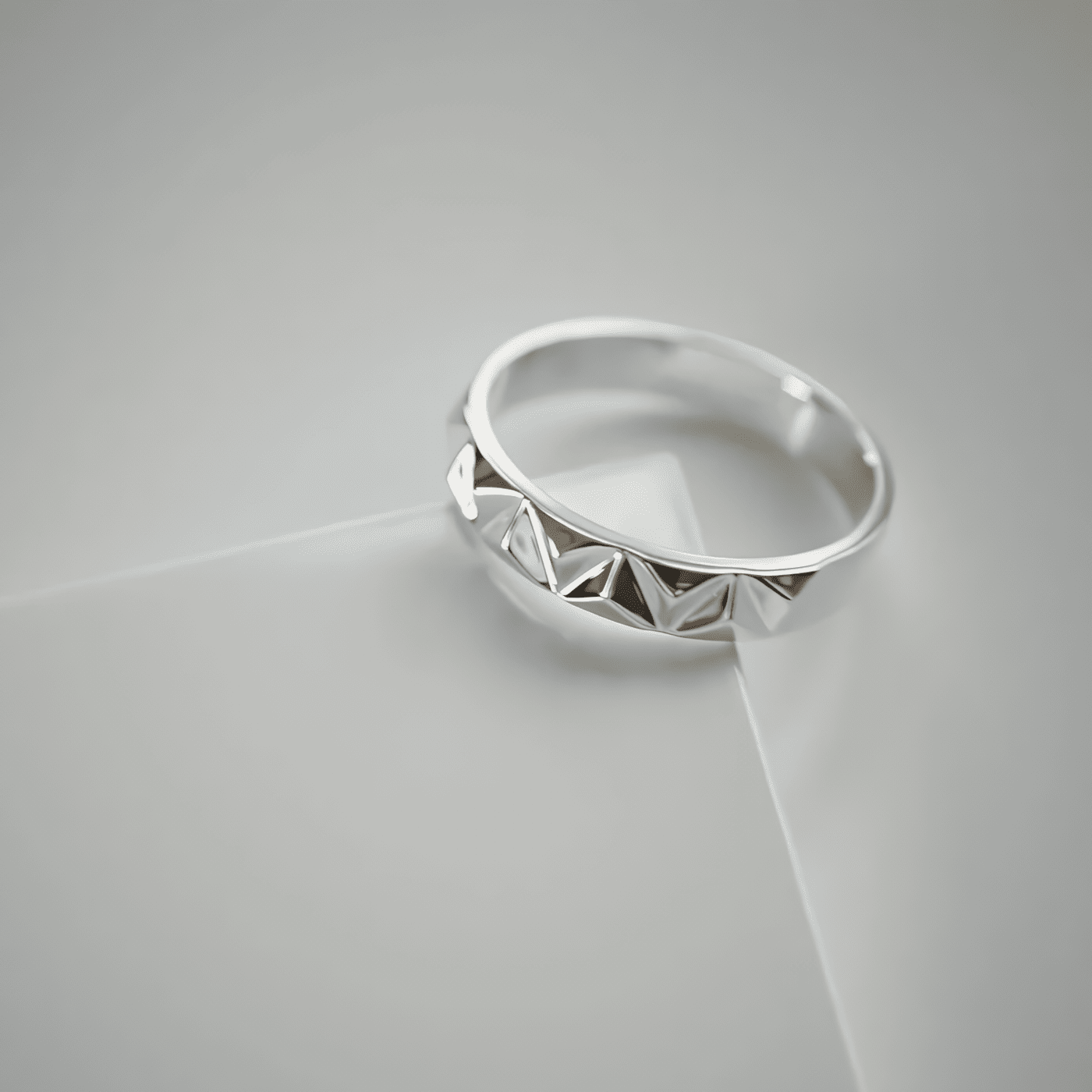 BAND RING PRONGS - SILVER 925