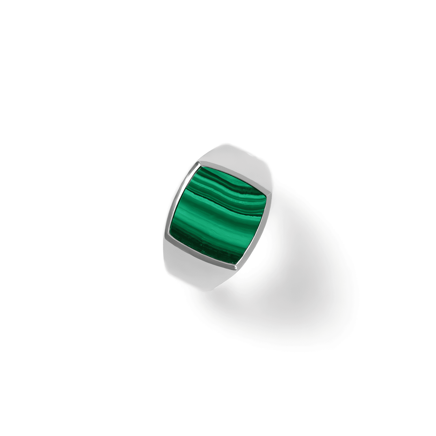 SIGNAT RING MALACHITE STONE GREEN - SILVER 925