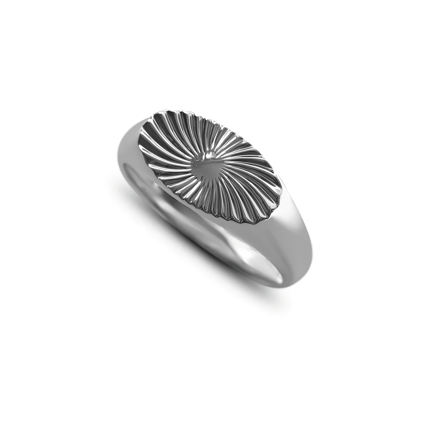 SUNRAY SIGNET RING - SILVER 925