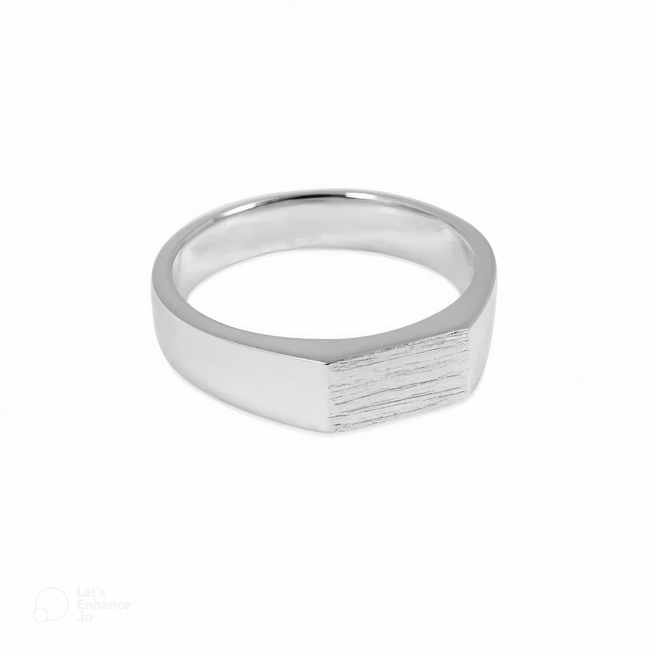 Slim Raw Style Silver Ring