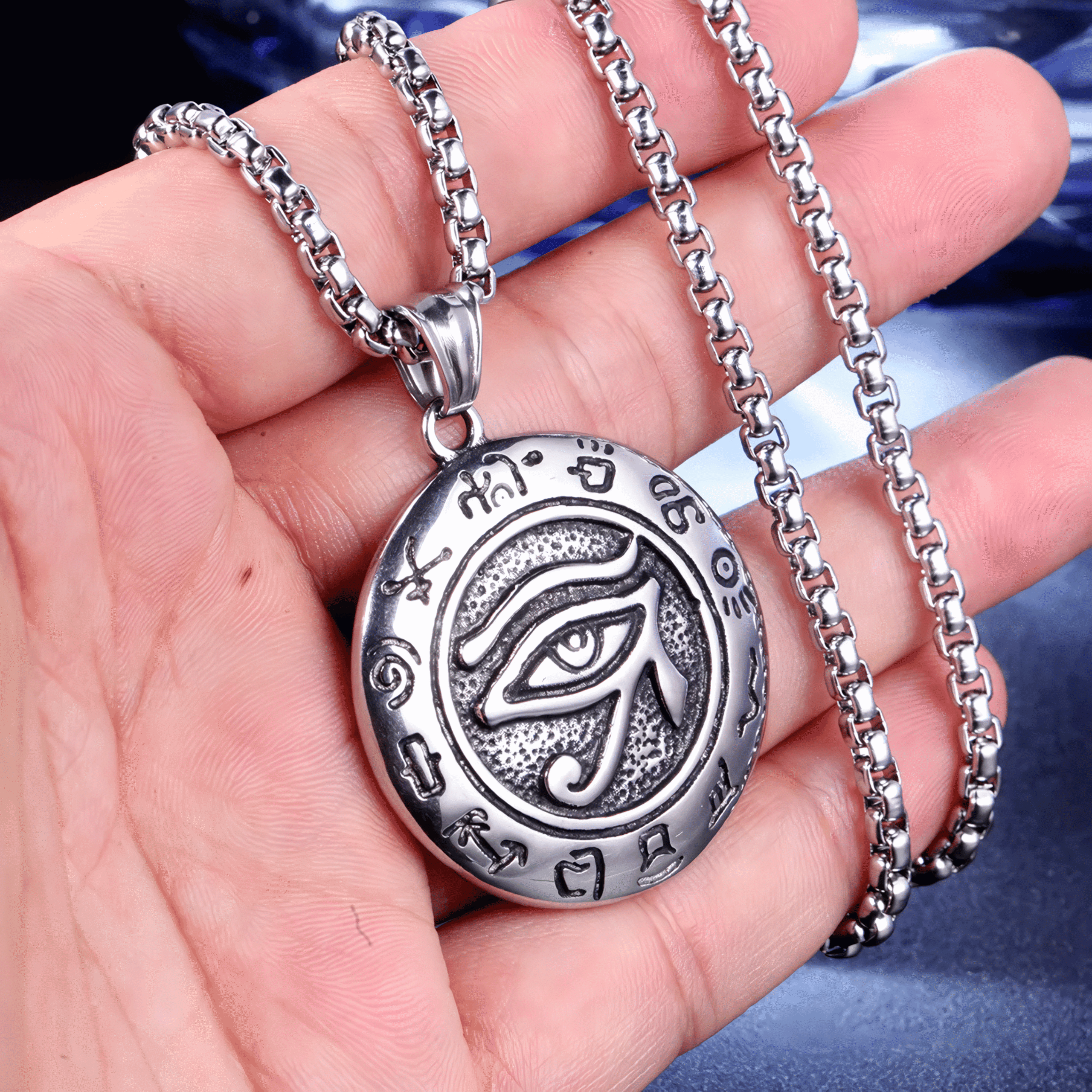 Eye of Horus – Silver Edition - Pure Stainless Steel - Image 3