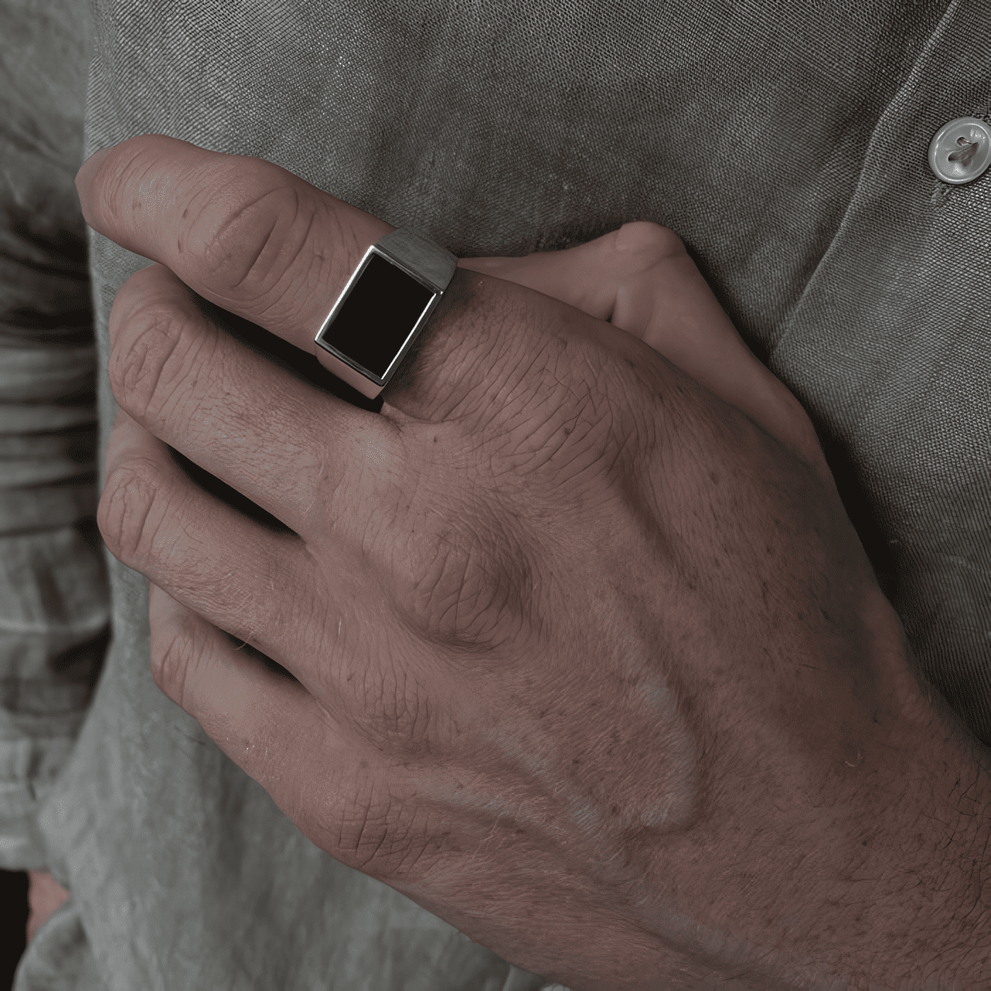 Black Stone Ring