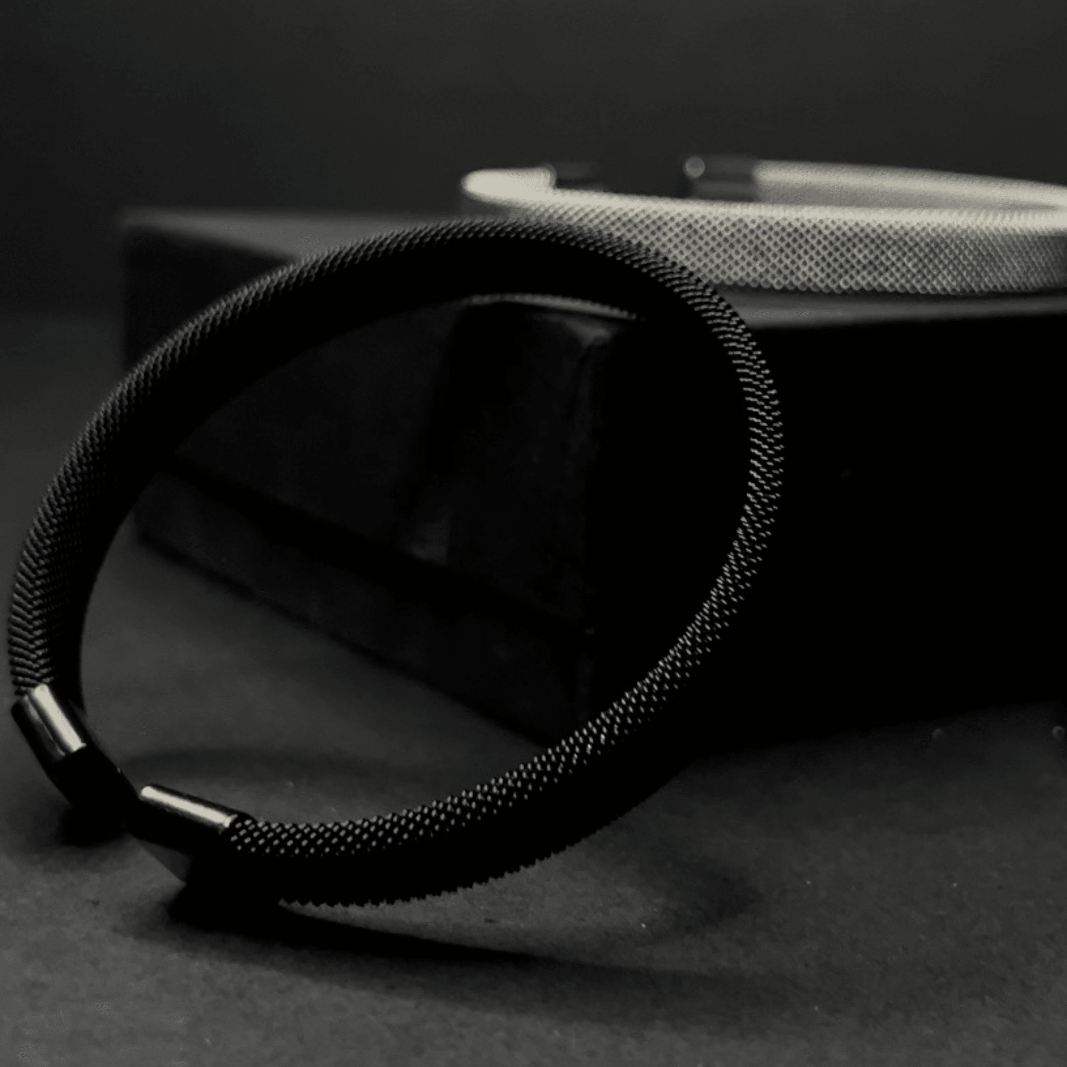 Black Noir Bangle - Pure Stainless Steel